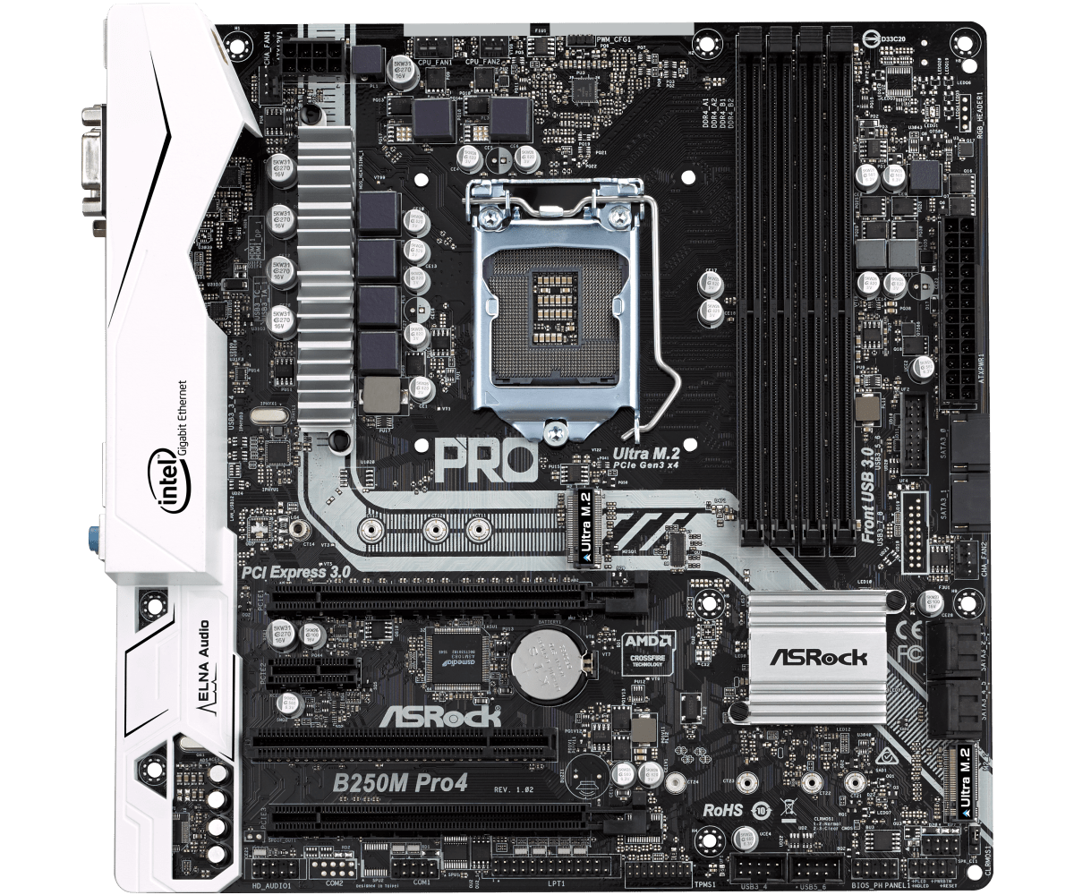 Asrock b250m pro4 какие процессоры подходят